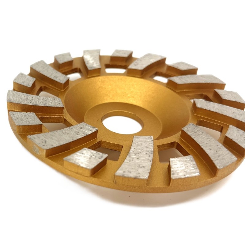 Disc cupa diamantata cu dinti alternativi pentru slefuire rapida de Beton si Abrazive 125mmx22,2mm PREMIUM - DXDY.PLCC.125