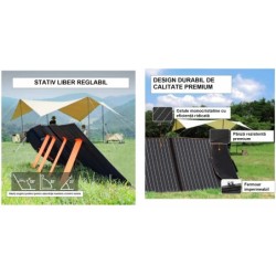 Panou solar portabil din siliciu monocristalin cu eficiență ridicată 100W - CNO-PS100W