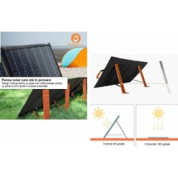 Panou solar portabil din siliciu monocristalin cu eficiență ridicată 240W - CNO-PS240W