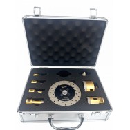 Set carote diamantate pt. gresie portelanata & piatra - diam. 6, 8, 10, 20, 35, 68 (mm), freza conica, disc taiere si ceara PREM