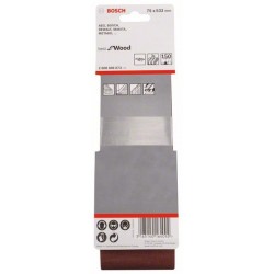 Bosch Set 3 benzi de slefuire X440 75x533mm, 150