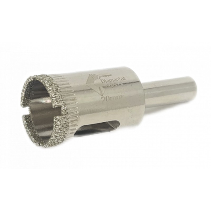 Carota diamantata WETDrill 20mm - gaurire cu apa pt. portelan, faianta, gresie etc. - Profesional Standard. - DXDY.WETDrill.20