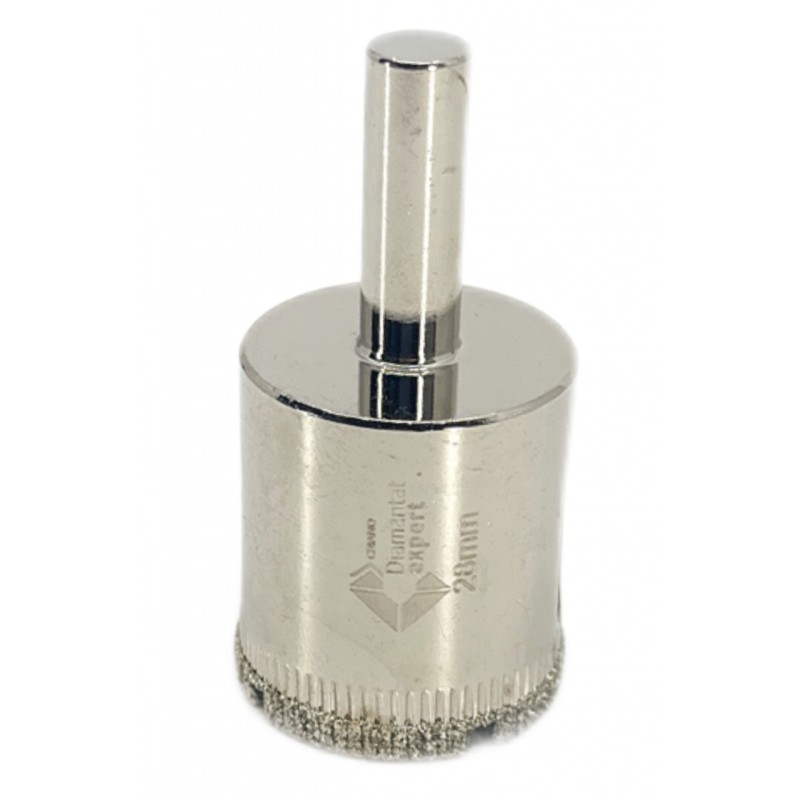 Carota diamantata WETDrill 28mm - gaurire cu apa pt. portelan, faianta, gresie etc. - Profesional Standard. - DXDY.WETDrill.28