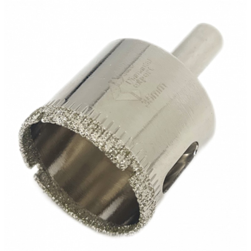Carota diamantata WETDrill 35mm - gaurire cu apa pt. portelan, faianta, gresie etc. - Profesional Standard. - DXDY.WETDrill.35