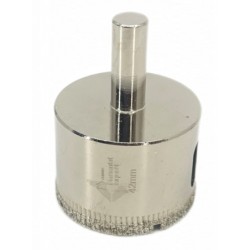 Carota diamantata WETDrill 42mm - gaurire cu apa pt. portelan, faianta, gresie etc. - Profesional Standard. - DXDY.WETDrill.42