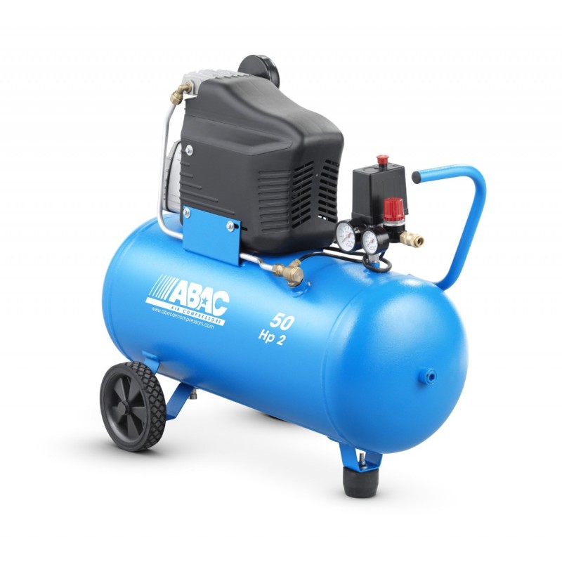 Compresor de aer cu piston - 1.5 kW, 220 L/min, 10 bari - Rezervor 50 Litri - ABAC-MONTE-CARLO-L20