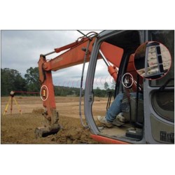 Pachet Receptor semnal pentru utilaje 360° LMR360R (868 MHz) - prindere magnetica si afișaj de la distanță LMD360R, Leica-600335