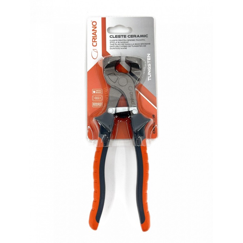 Cleste pentru gresie, faianta, sticla si mosaic HEAVY DUTY cu cioc din carbura de tungsten (vidia) - CNO-GTN6