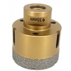 Carota diamantata pt. gresie portelanata & piatra - diam. 55mm - Premium - DXDY.GOLDrill.55