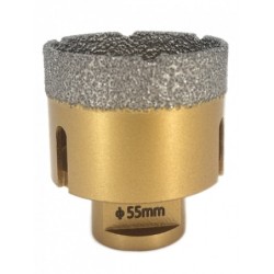 Carota diamantata pt. gresie portelanata & piatra - diam. 55mm - Premium - DXDY.GOLDrill.55