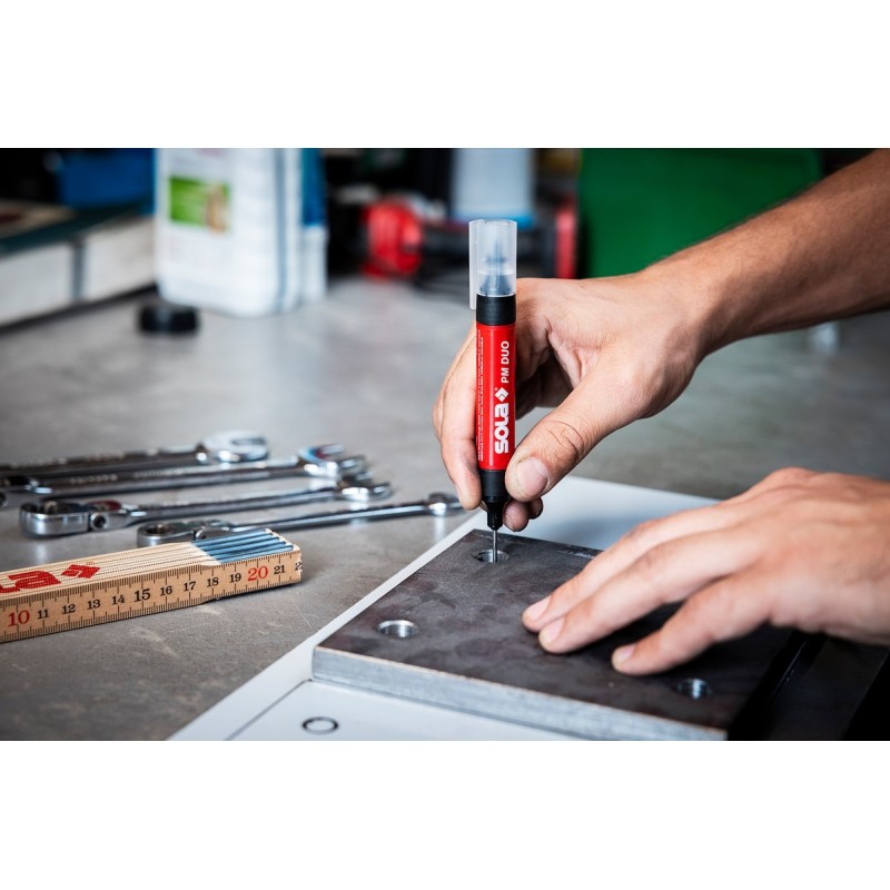 Marker permanent / marcator gauri, negru PM DUO - Sola-66080120