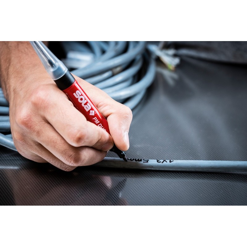 Marker permanent / marcator gauri, negru PM DUO - Sola-66080120