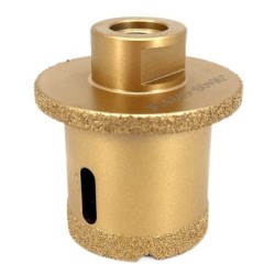 Carota Diamantata pentru ventil scurgeri in gresie portelanata, piatra, compozit, - diam. 45mm, 60mm 90° - Premium - DXDY.GOLDri