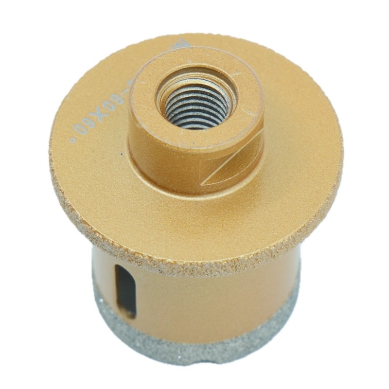 Carota Diamantata pentru ventil scurgeri in gresie portelanata, piatra, compozit, - diam. 45mm, 60mm 60° - Premium - DXDY.GOLDri Carota Diamantata pentru ventil scurgeri in gresie portelanata, piatra, compozit, - diam. 45mm, 60mm 60° - Premium - DXDY.GOLDri