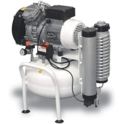 Compresor de aer cu piston fara ulei, silentios, cu uscator montat pe rezervor - 25 l, 1.5 kW, 155 L/min, 8 bari - ABAC-CleanAir