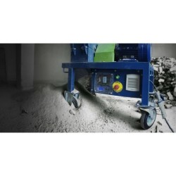 Concasor portabil pt. piatra, granit, marmura, caramida, beton 1,5mc/h , 4kW - CXSA-Triton-400V