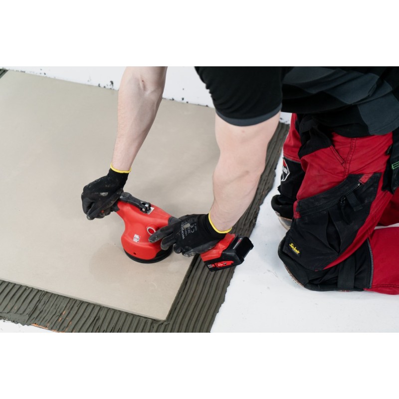 Vibrator cu ventuza pt. placi ceramice, QUAKE cu acumulator, sarcina max. 50kg - RUBI-60934