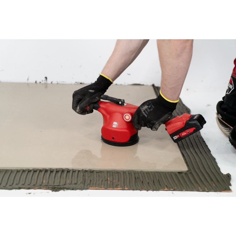 Vibrator cu ventuza pt. placi ceramice, QUAKE (fara acumulator inclus), sarcina max. 50kg - RUBI-60953