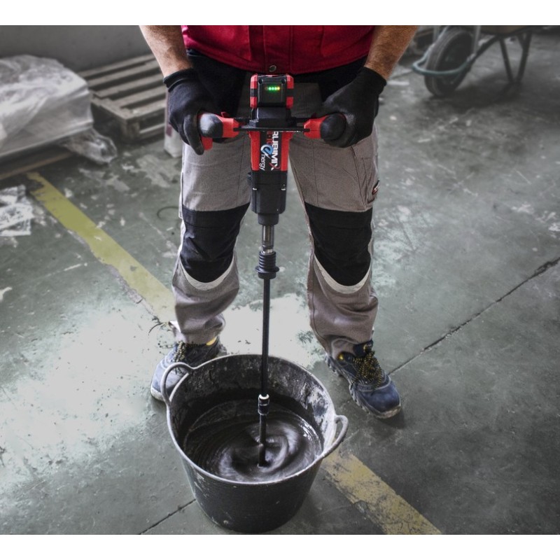 Mixer / amestecator pt. adezivi / mortar 90L, Rubimix E-10 Energy CAS 18V - RUBI-26570