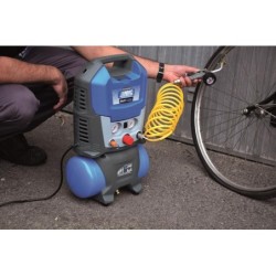 Compresor de aer cu piston fara ulei, silentios - 1.1 kW, 160 L/min, 8 bari - Rezervor 6 litri - ABAC-SUITCASE-6