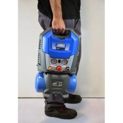 Compresor de aer cu piston fara ulei, silentios - 1.1 kW, 160 L/min, 8 bari - Rezervor 6 litri - ABAC-SUITCASE-6