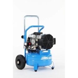 Compresor de aer cu piston fara ulei, silentios - 2.2 kW, 200 L/min, 10 bari - Rezervor 24 litri - ABAC-ATF-S-3-24-10