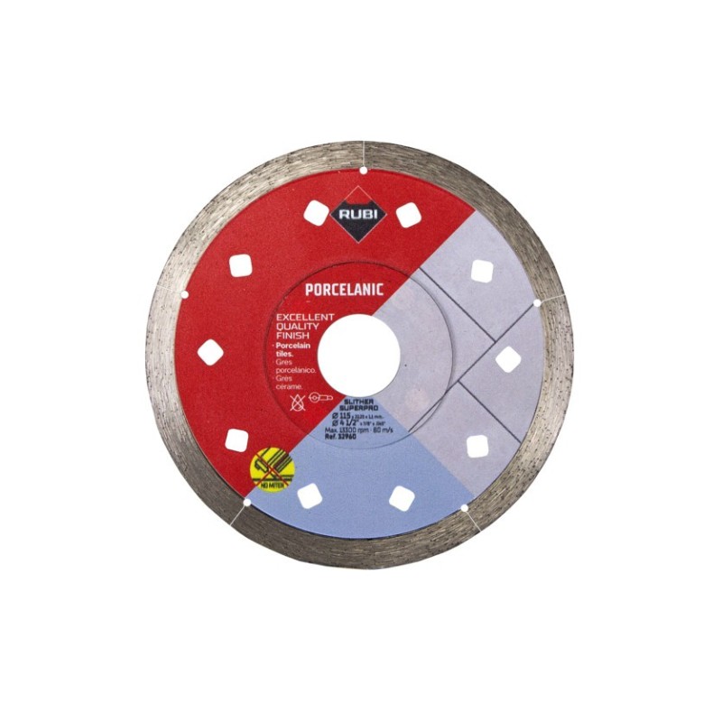 Disc diamantat pt. gresie portelanata 115mm, SLITHER 115 SuperPro - RUBI-32960 Disc diamantat pt. gresie portelanata 115mm, SLITHER 115 SuperPro - RUBI-32960