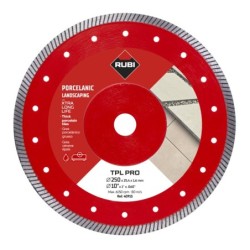 Disc diamantat pt. Ceramica dura, portelan gros >2cm pt. terase, 250x25.4 (mm), TPL 250 EXT Pro - RUBI-40913