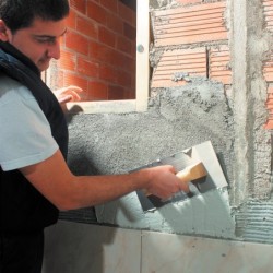 Gletiera dreapta cu muchii ascutite, INOX cu maner din lemn, 30cm - RUBI-74948