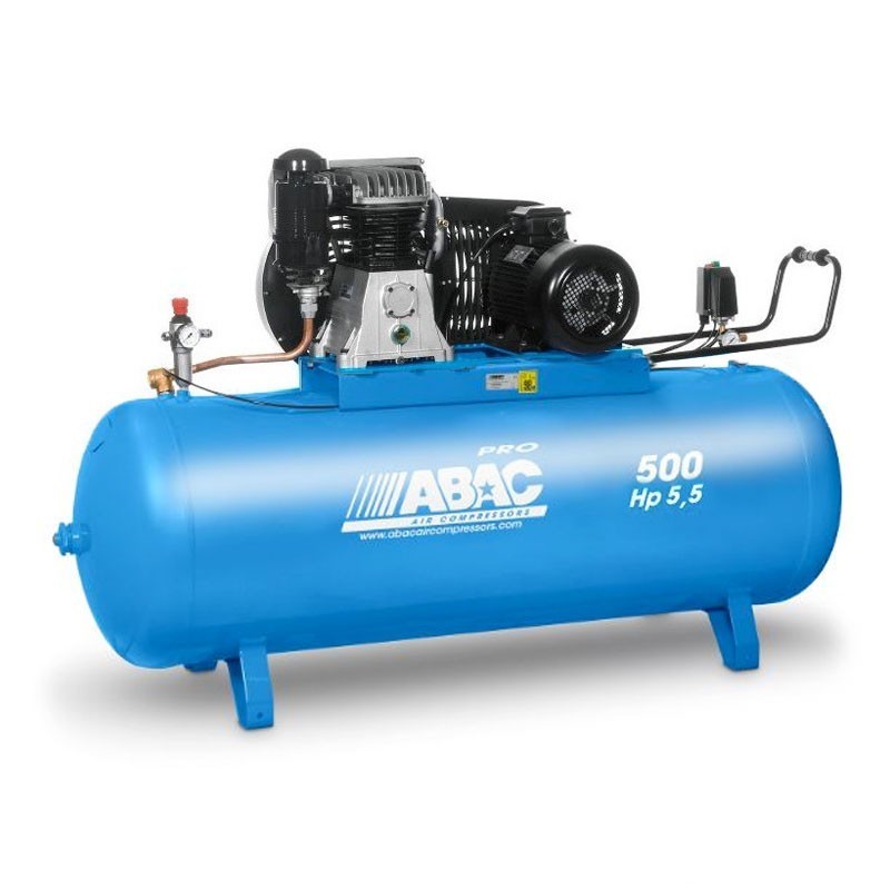 Compresor de aer cu piston - 400V, 4kW, 653 L/min, 11 bari - Rezervor 500 Litri - ABAC-PRO-B5900B-500-FT5,5 Compresor de aer cu piston - 400V, 4kW, 653 L/min, 11 bari - Rezervor 500 Litri - ABAC-PRO-B5900B-500-FT5,5