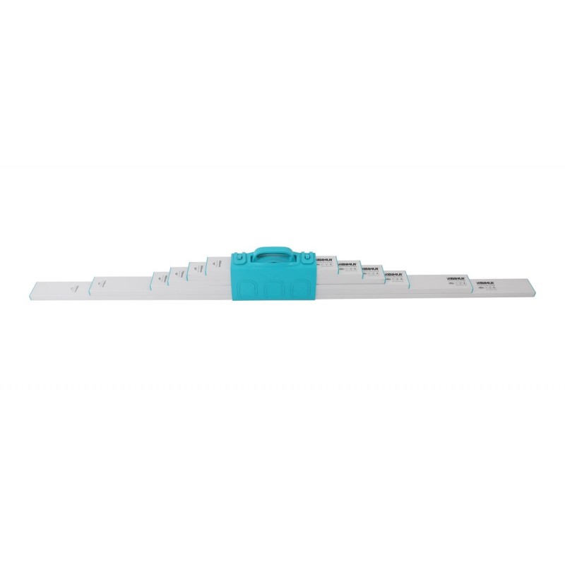 Set dreptare din aluminiu pentru nivelat - 6buc., 45-180cm - BIHUI-TASES6
