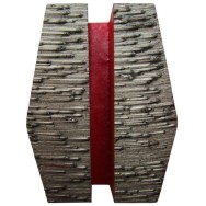 Placa cu segmenti diamantati pt. slefuire pardoseli - segmenti duri (rosu) - # 20 - Schwamborn - DXDH.8515.11.22