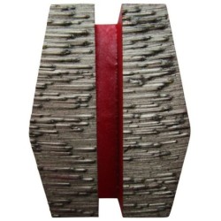 Placa cu segmenti diamantati pt. slefuire pardoseli - segmenti duri (rosu) - # 40 - Schwamborn - DXDH.8515.11.24