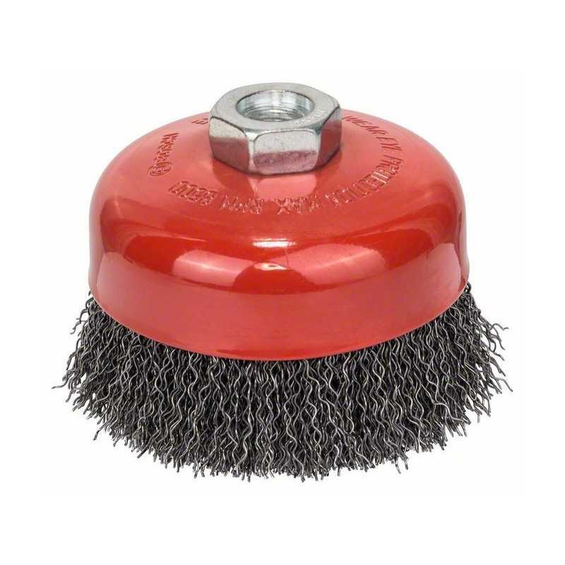 Bosch Perie-oala de sarma ondulata 100 otel 100mm, 0,5mm, M14