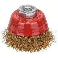 Bosch Perie-oala de sarma ondulata 70 cu invelis din alama 70mm, 0,3mm, M14