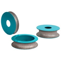 Freza diamantata pentru profilare granit, marmura, gresie Profil Semicerc exterior, R-10mm, ∅75x22,23mm - BIHUI-DGW310