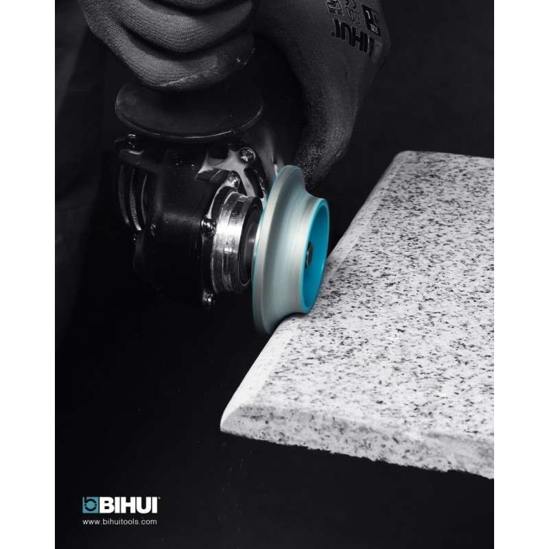 Freza diamantata pentru profilare granit, marmura, gresie Profil Semirotund , R-10mm, ∅75x22,23mm - BIHUI-DGV310