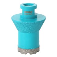 Carota Diamantata pentru ventil scurgeri in gresie portelanata, piatra - diametru 35 / 55mm - prindere M14 - BIHUI-DMM35