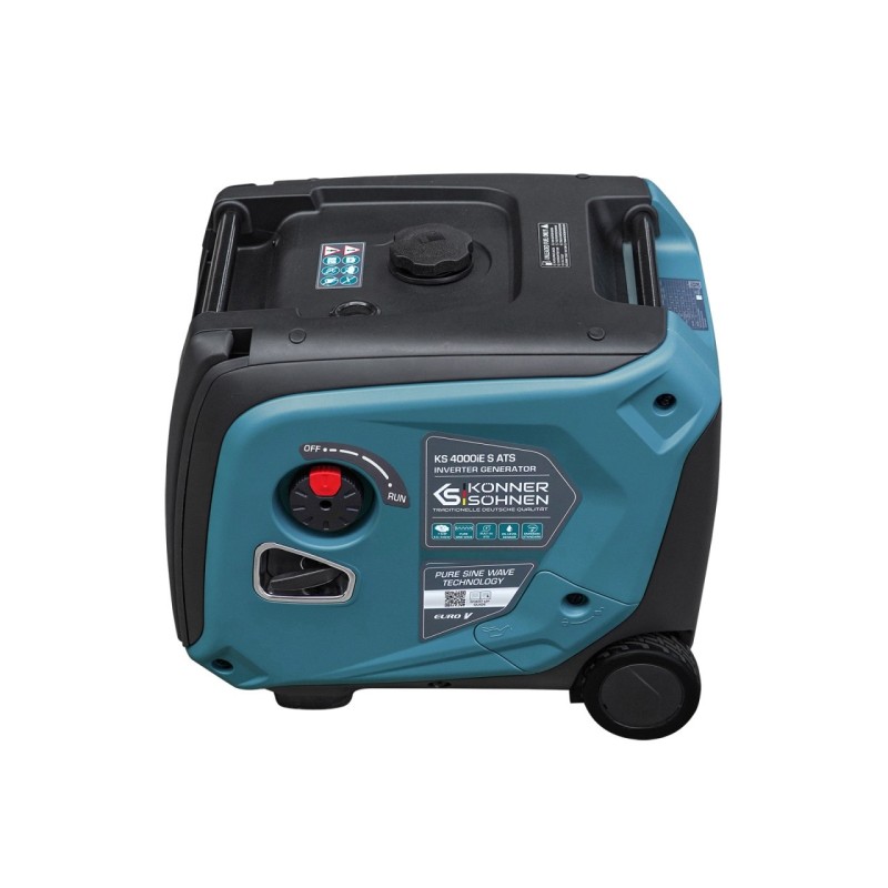 Generator de curent 4 kW inverter - benzina - insonorizat - Konner & Sohnen - KS-4000iE-S-ATS