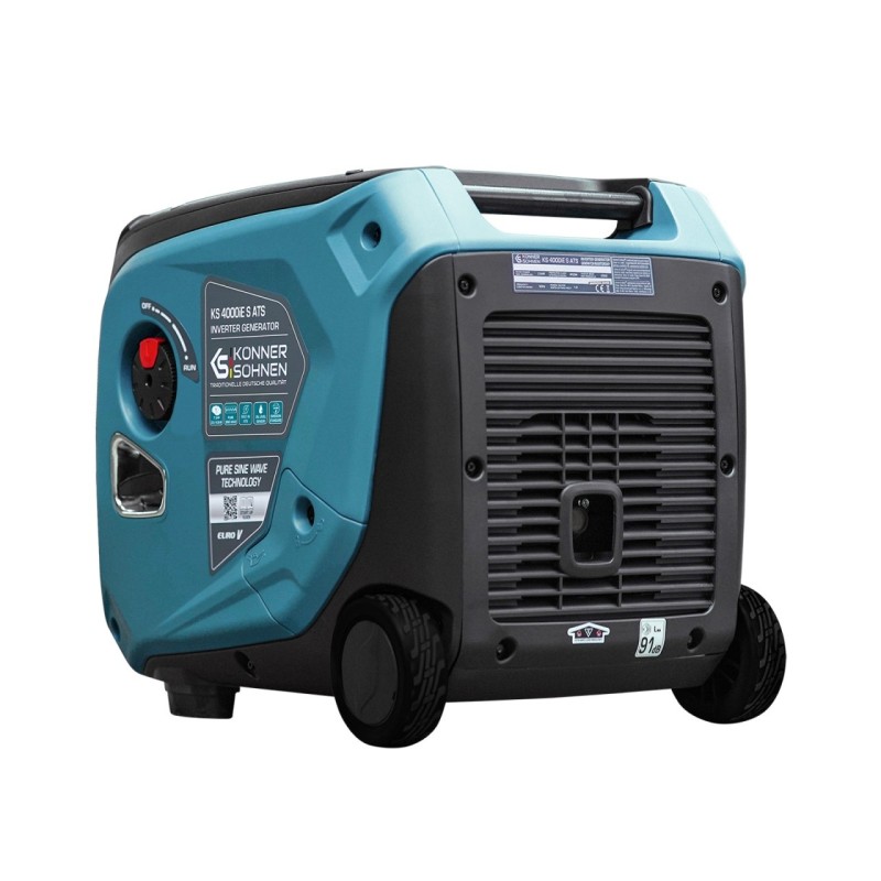 Generator de curent 4 kW inverter - benzina - insonorizat - Konner & Sohnen - KS-4000iE-S-ATS