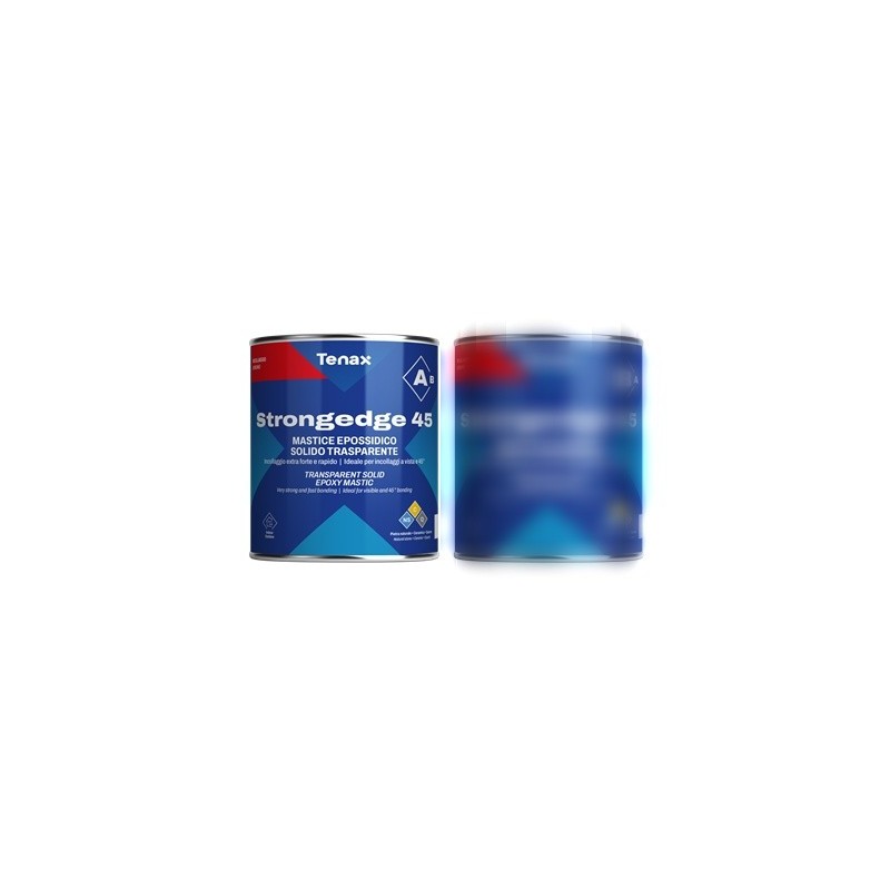Adeziv / mastic epoxy solid transparent, pt. ceramica, piatra naturala si quartz - Tenax StrongEdge 45 part A, 1kg