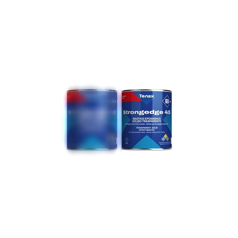 Adeziv / mastic epoxy solid transparent, pt. ceramica, piatra naturala si quartz - Tenax StrongEdge 45 part B, 0,5kg