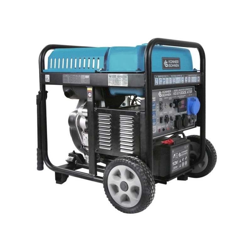 Generator de curent 5.5 kW inverter - DIESEL - Konner & Sohnen - KS-6100i-DЕ-ATSR