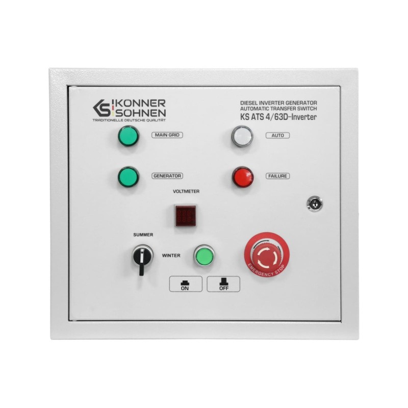 Panou de automatizare pt. Generatoarele Inverter DIESEL Konner & Sohnen (conector 8pini) - KS-ATS-4/63D-Inverter