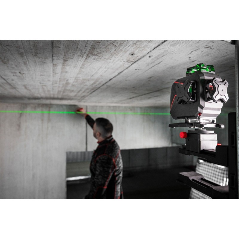 Nivela Laser Verde PLANO 4D multilinie 4x360°, 30m, Li-Ion - SOLA-71018001