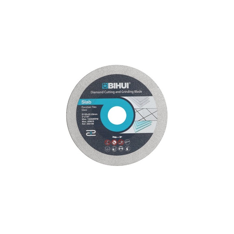 Disc Diamantat pt. taiat si slefuit sticla 250x22.23 (mm), segment 15mm Premium - BIHUI-DPG250