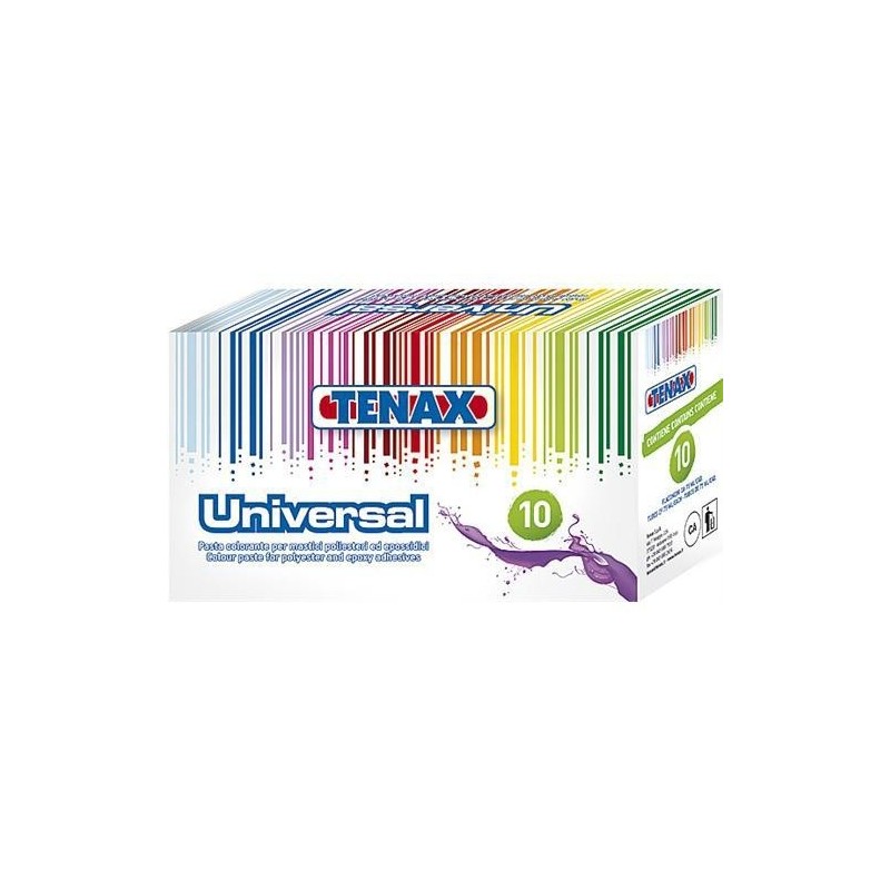 SET 10 bucati - Paste de colorare Tenax, pt. adeziv universal - tub 75ml x 10 buc.