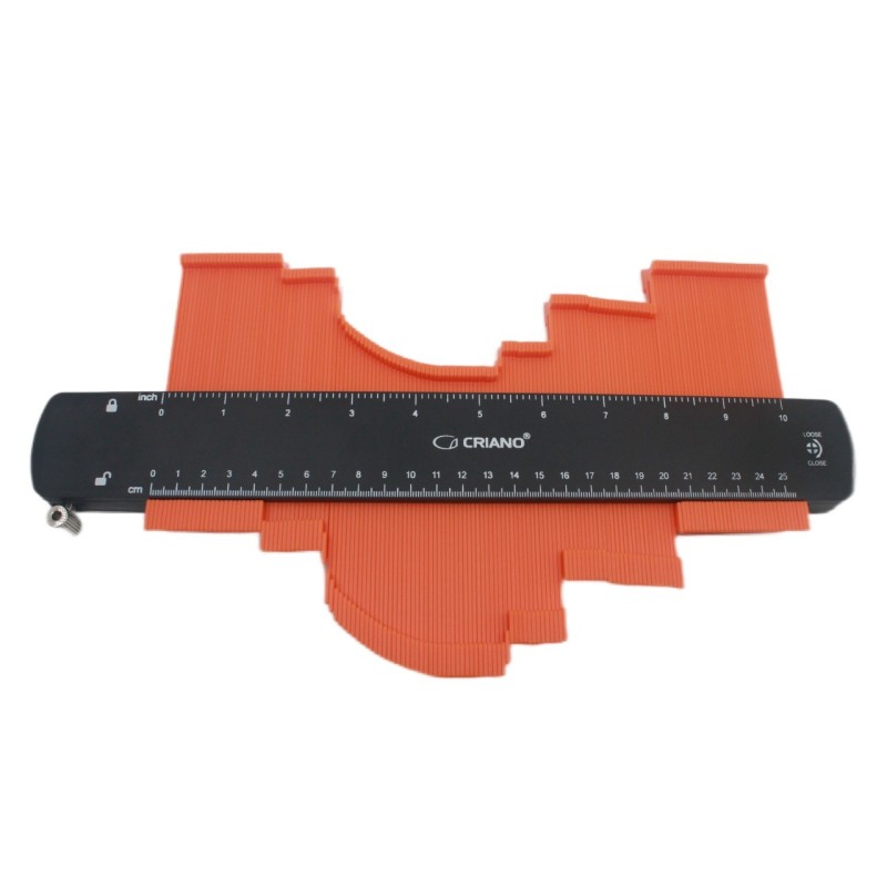 Sablon Profesional cu mecanism interior din aluminiu, pentru copiere forme, lung. 250mm - CNO-COPYCAT