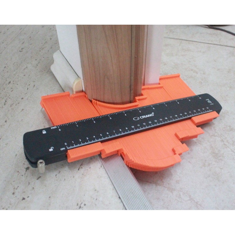 Sablon Profesional cu mecanism interior din aluminiu, pentru copiere forme, lung. 250mm - CNO-COPYCAT