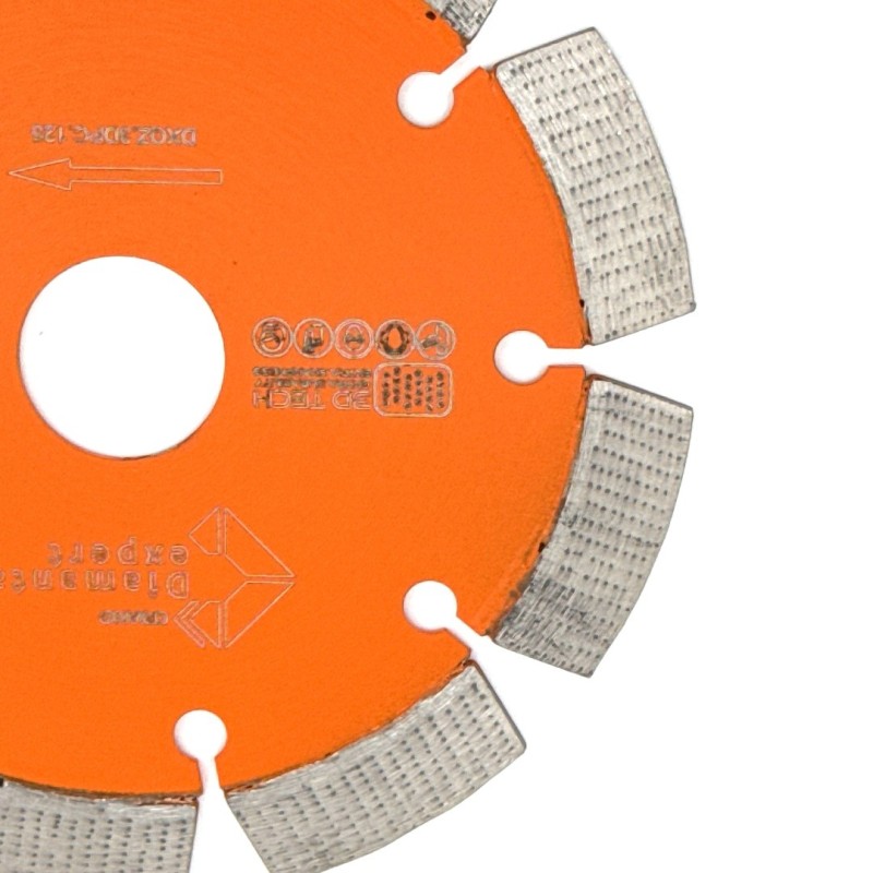 Disc DiamantatExpert 3DTECH pt. Beton puternic armat si materiale foarte dure 125mm ULTRA Premium - DXQZ.3DPC.125